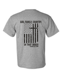 Freedom T-Shirt - Charlie Kirk - Gildan DryBlend Short Sleeve T-Shirt