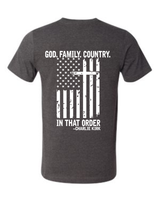 Freedom T-Shirt - Charlie Kirk - Bella Short Sleeve T-Shirt