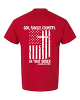 Freedom T-Shirt - Charlie Kirk - Gildan DryBlend Short Sleeve T-Shirt