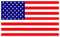 USA Flag Decals, Pack of 10 **FREE SHIPPING**